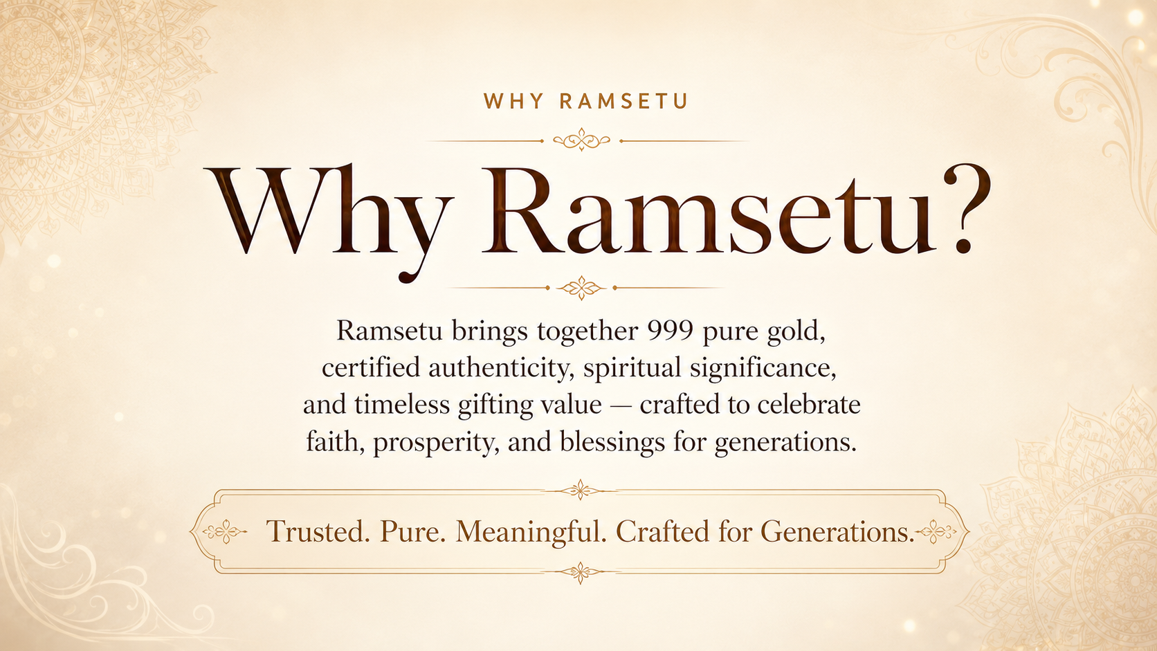 Why Ramsetu